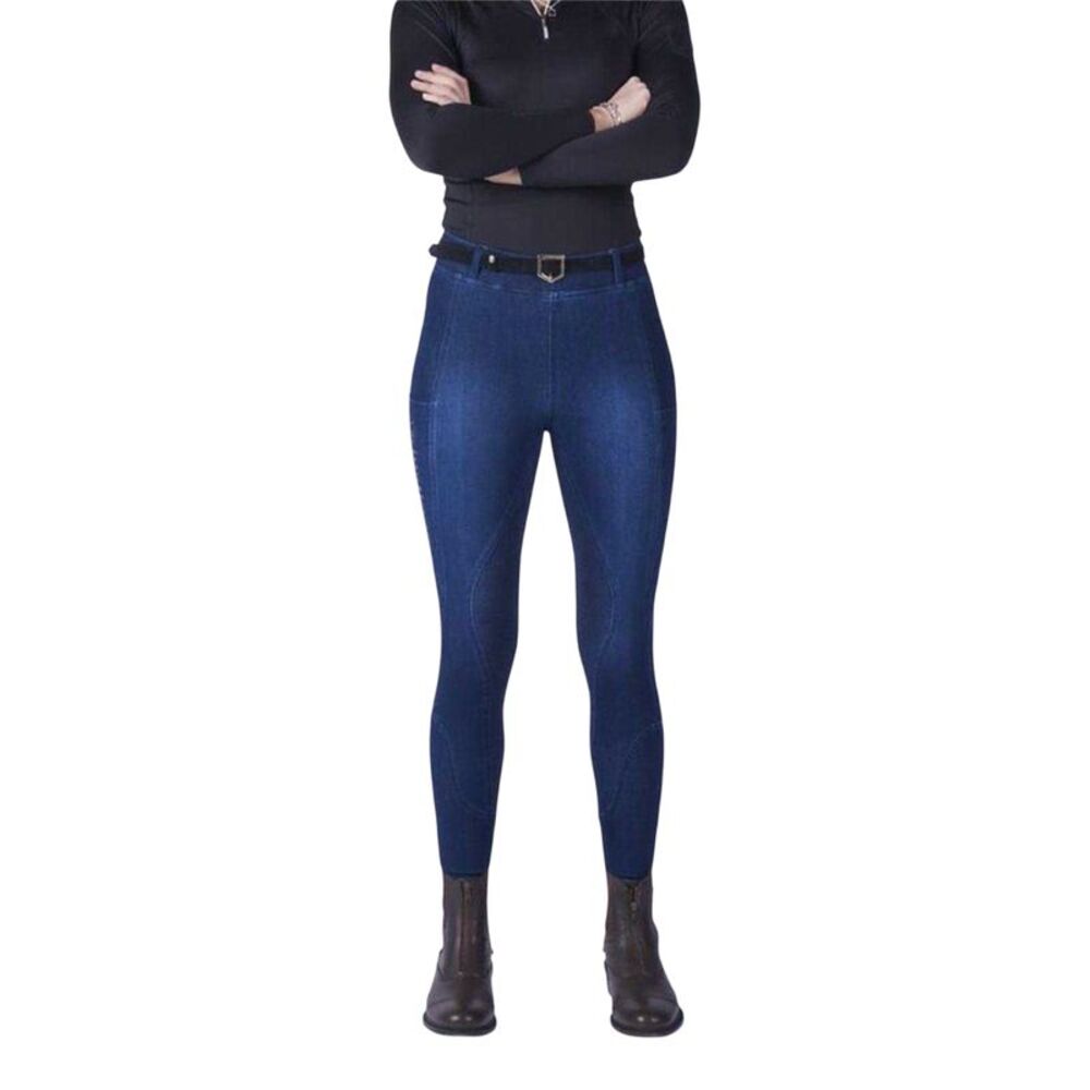 Just Togs Womens/Ladies Denim Horse Riding Tights / Denim
